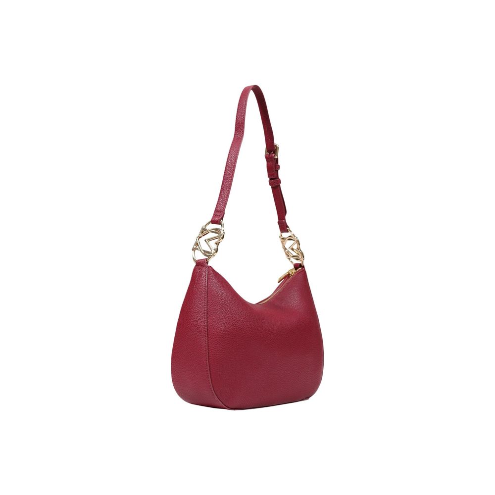 Purple Love Moschino polyethylene handbag with a stylish design, featuring the brand logo and a structured shape.