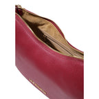 Love Moschino purple polyethylene handbag with stylish design and gold-tone hardware, featuring a top handle and spacious interior.