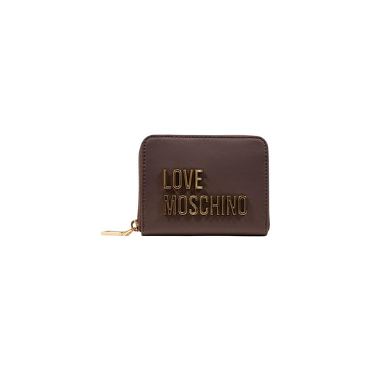 Love Moschino Brown Polyethylene Wallet Love Moschino
