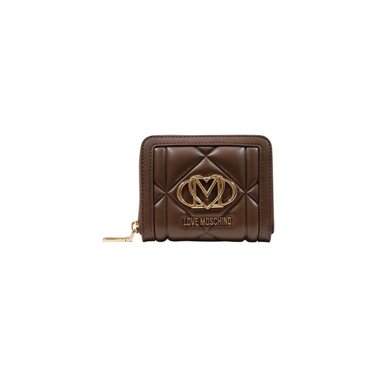 Love Moschino Brown Polyethylene Wallet Love Moschino