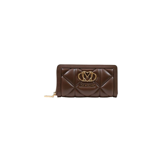 Love Moschino Brown Polyethylene Wallet Love Moschino
