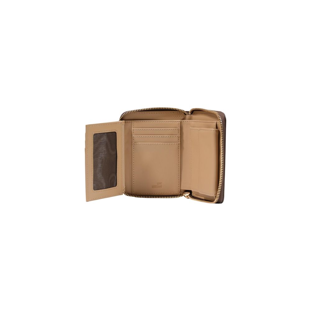 Love Moschino Brown Polyethylene Wallet - Eljoys Fashion 