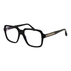 Victoria Beckham black acetate glasses frames with rounded design and clear lenses, stylish and lightweight eyewear.