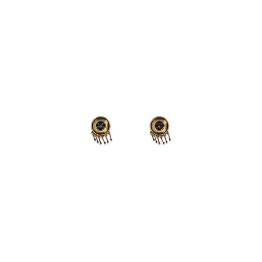 Versace Gold Brass Earrings Versace