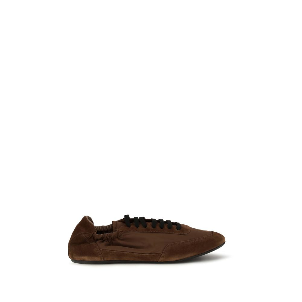 Prada Brown Rubber Athletic Sneakers Prada