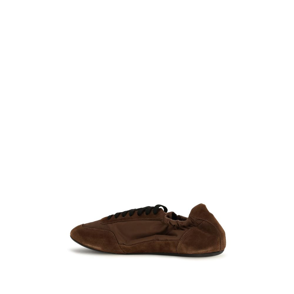 Prada Brown Rubber Athletic Sneakers Prada