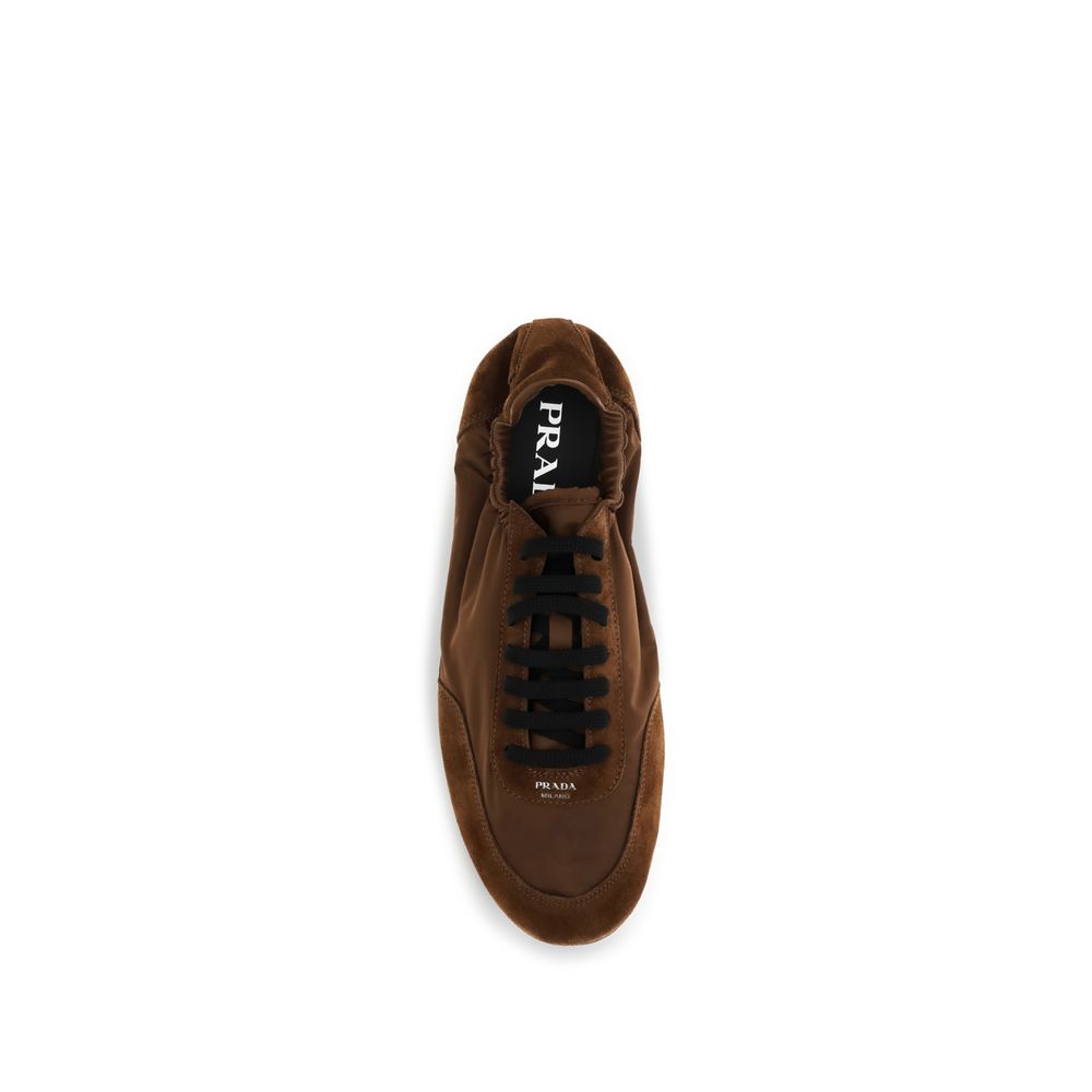 Prada Brown Rubber Athletic Sneakers Prada