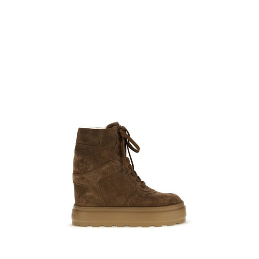 Casadei Brown Rubber Chunky Sneakers Casadei