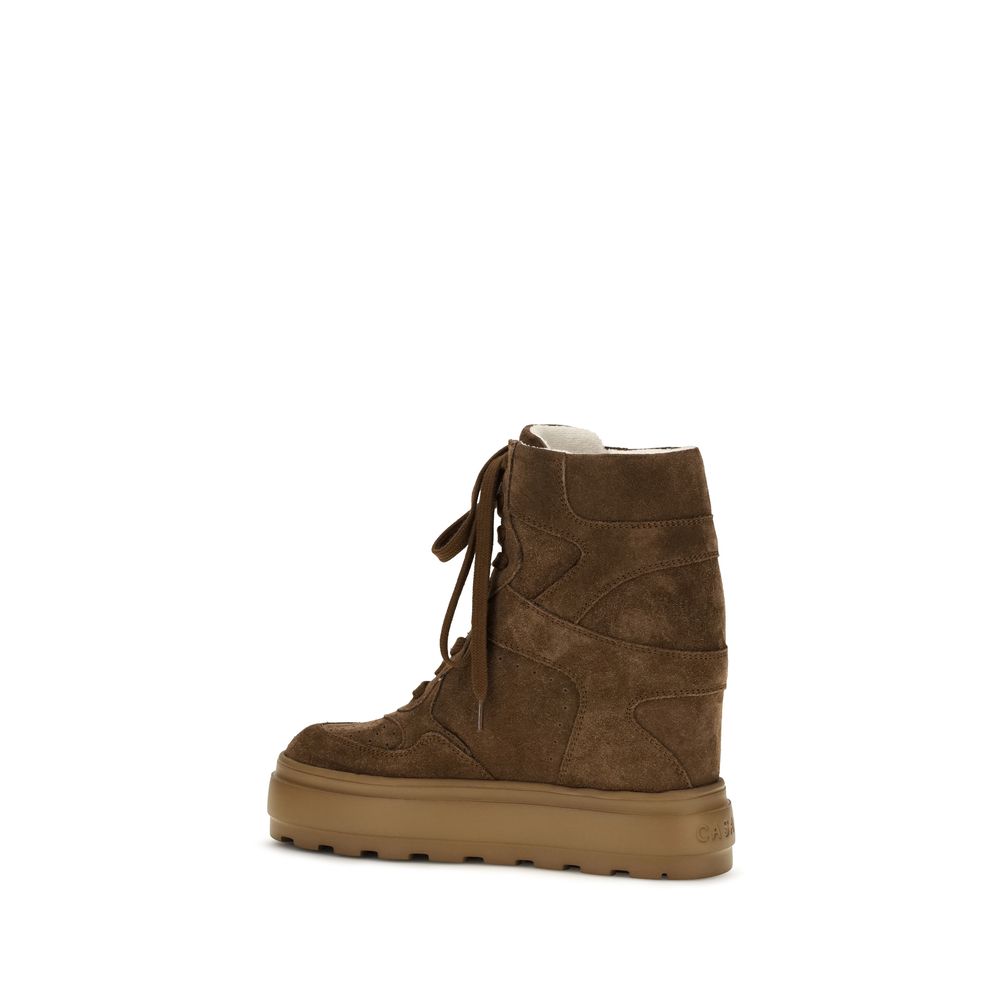 Casadei Brown Rubber Chunky Sneakers Casadei