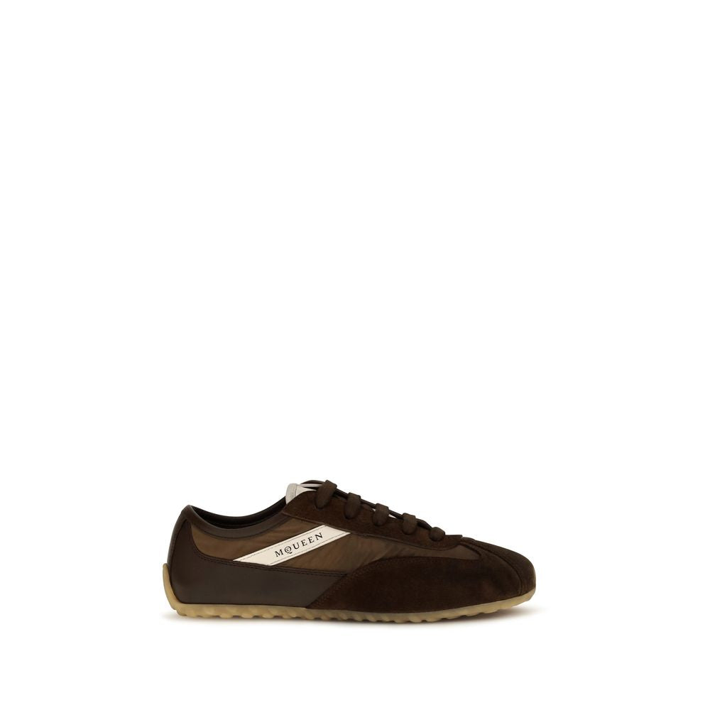 Alexander McQueen Brown Suede Leather Athletic Sneakers Alexander McQueen