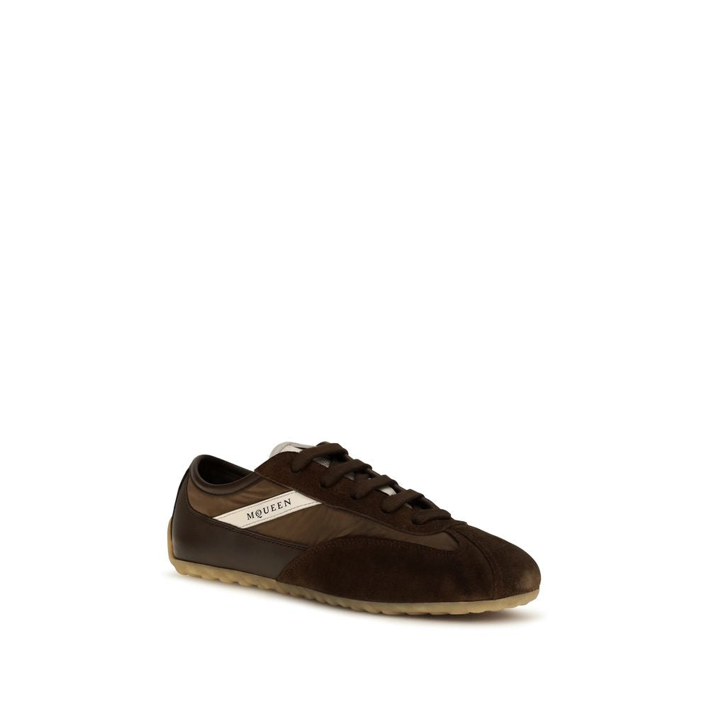 Alexander McQueen Brown Suede Leather Athletic Sneakers Alexander McQueen
