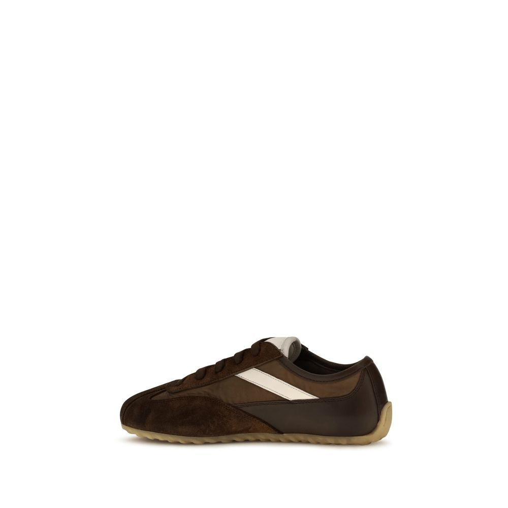 Alexander McQueen Brown Suede Leather Athletic Sneakers Alexander McQueen