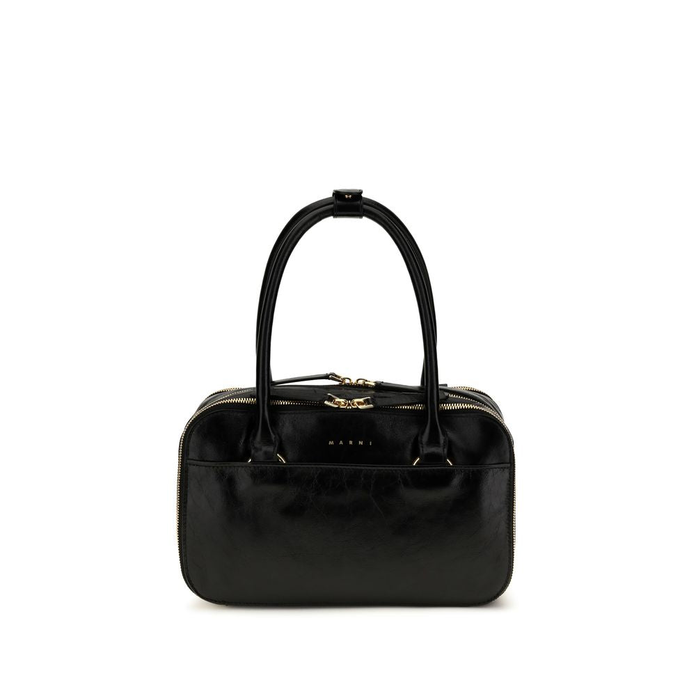 Marni Black Calf Leather Bos Taurus Handbag Marni