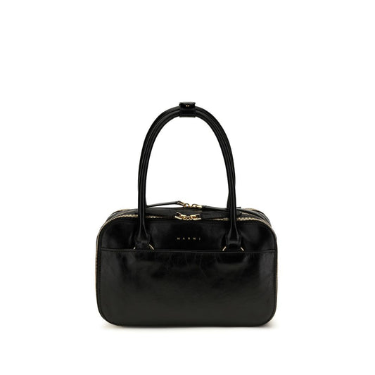 Marni Black Calf Leather Bos Taurus Handbag Marni