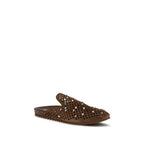 Pedro García Brown Calf Leather Bos Taurus Mules Pedro García