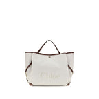 Chloé Beige Cotton Shoulder Bag Chloé