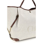 Chloé Beige Cotton Shoulder Bag Chloé