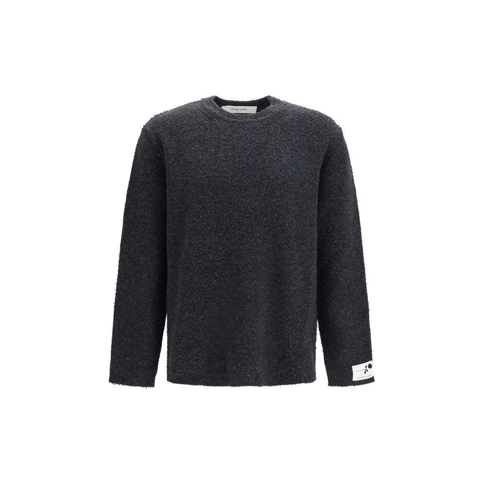 Golden Goose Gray Wool Oves Aries Sweatshirt Golden Goose