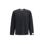 Golden Goose Gray Wool Oves Aries Sweatshirt Golden Goose
