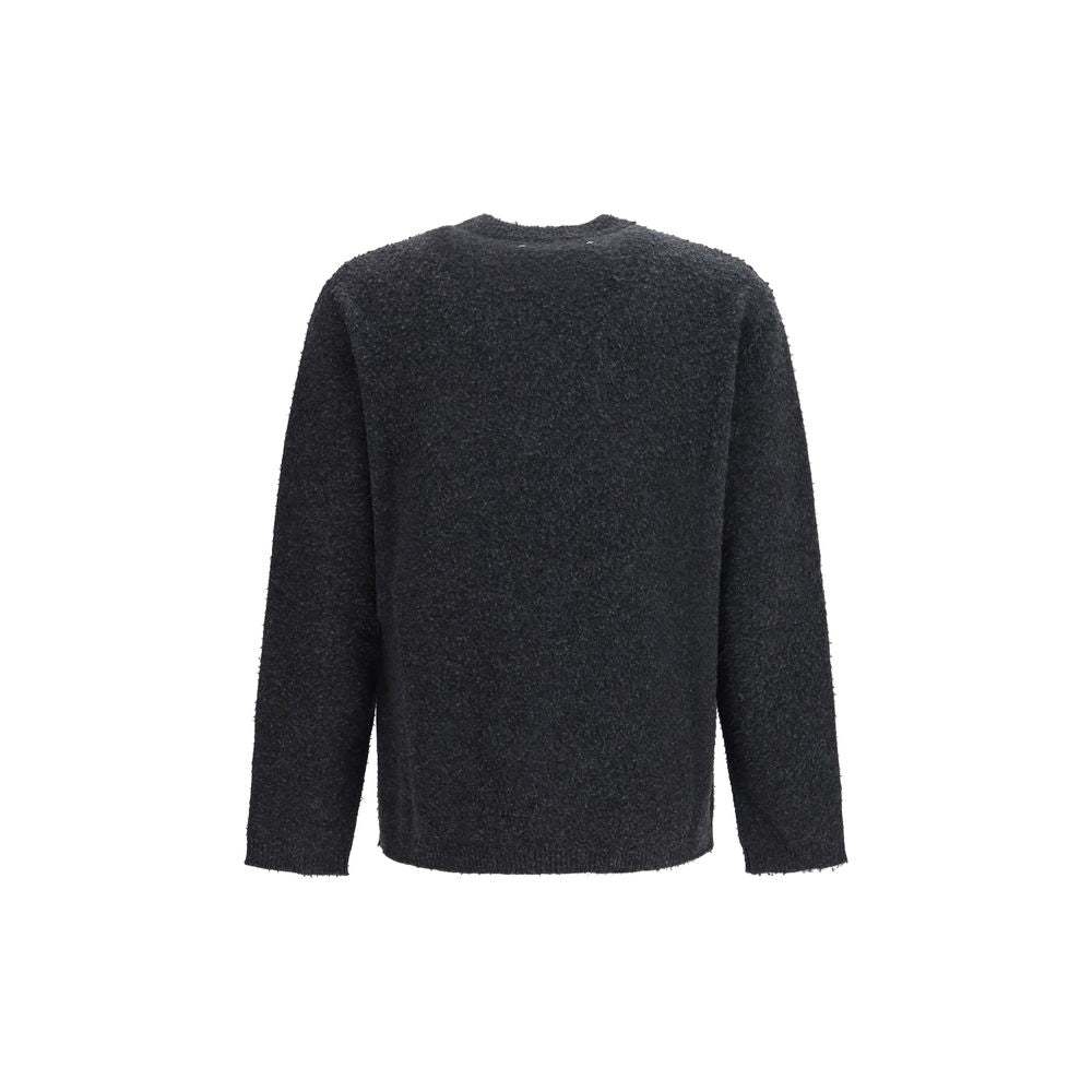 Golden Goose Gray Wool Oves Aries Sweatshirt Golden Goose