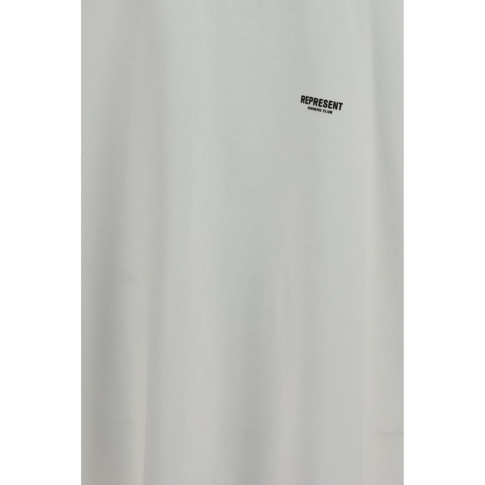 Represent White Cotton T-Shirt Represent