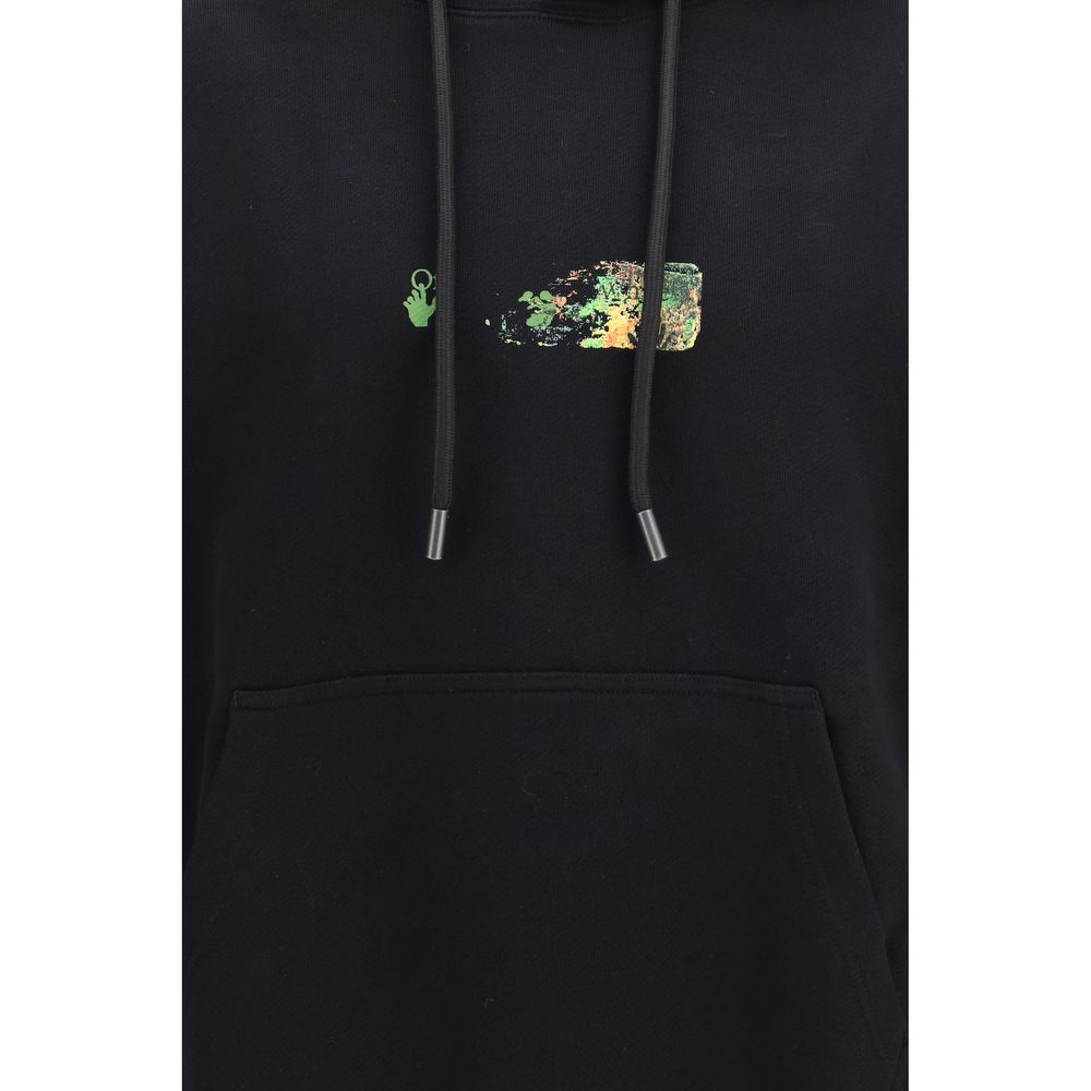 Off-White Black Cotton Sweatshirt Off-White