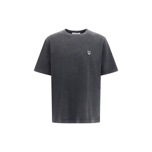 Maison Kitsuné Gray Cotton T-Shirt Maison Kitsuné