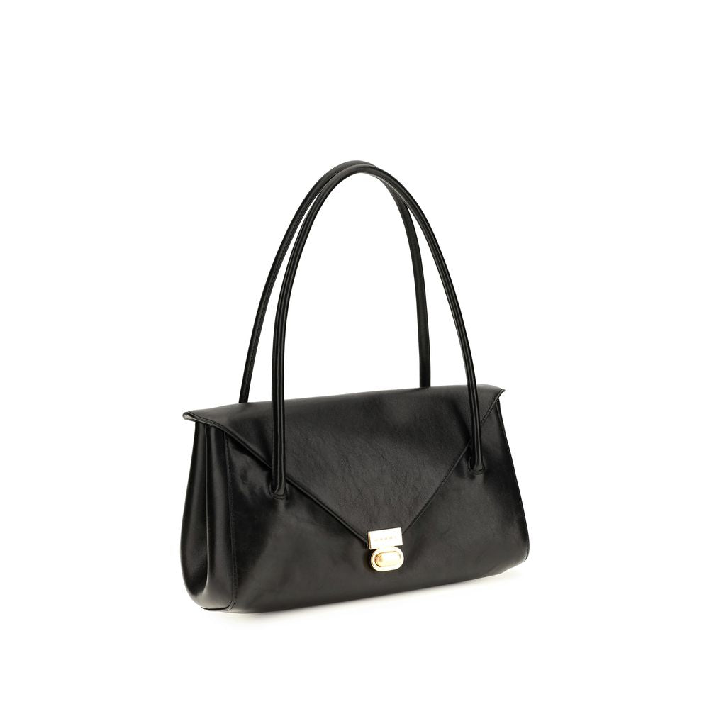 Marni Black Calf Leather Bos Taurus Shoulder Bag Marni