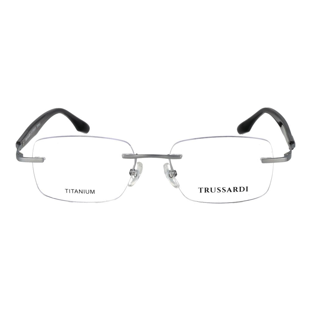 Trussardi Silver Titanium Glasses Frames