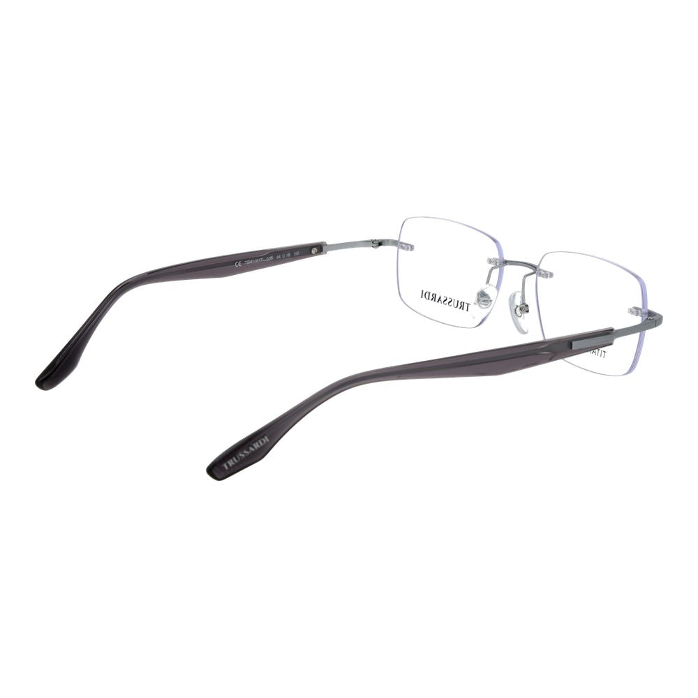 Trussardi Silver Titanium Glasses Frames