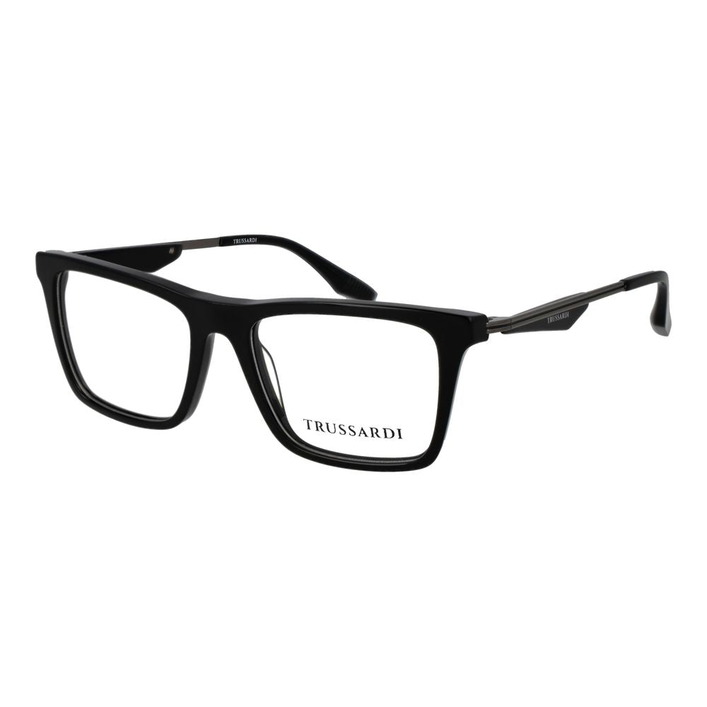 Trussardi Black Acetate Glasses Frames