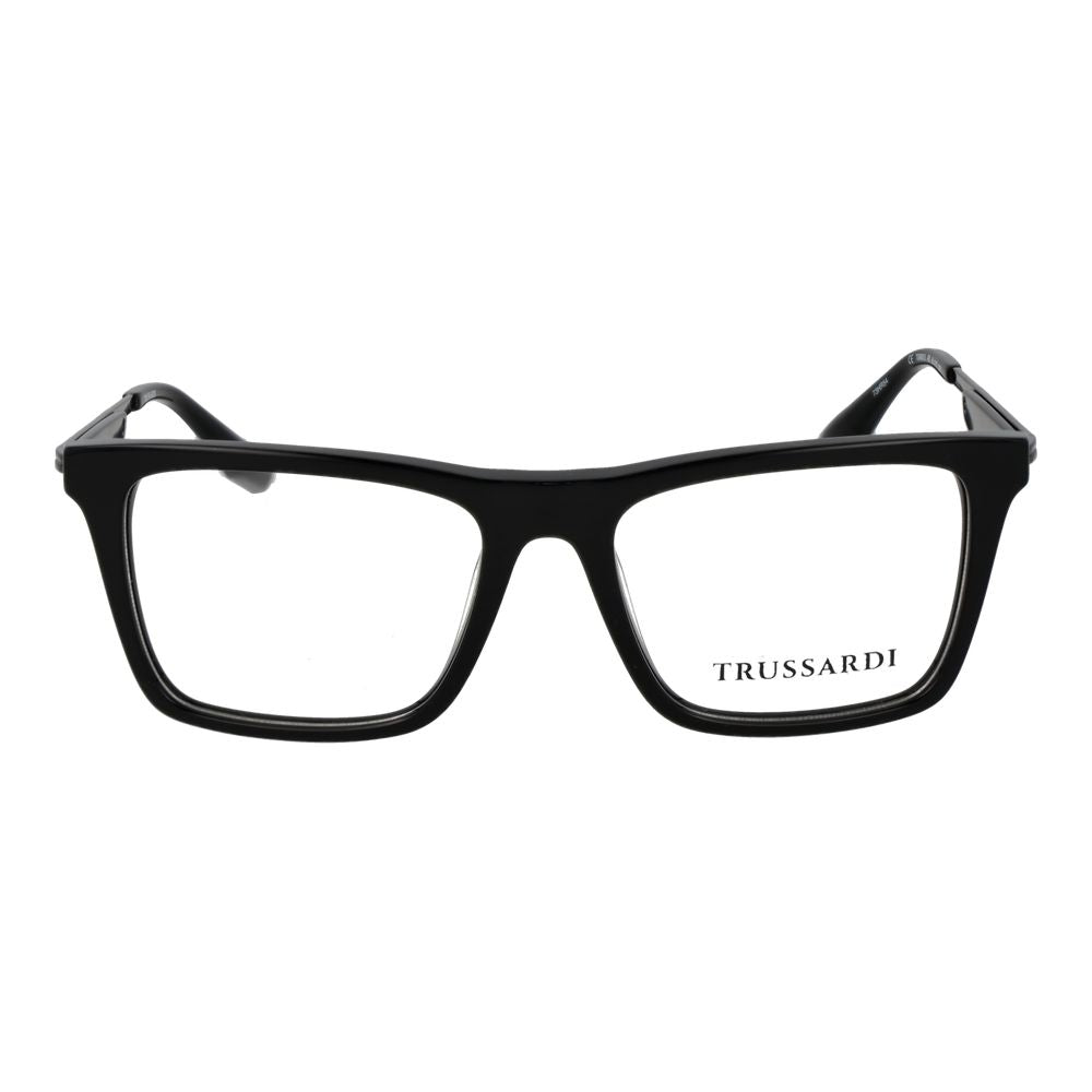 Trussardi Black Acetate Glasses Frames
