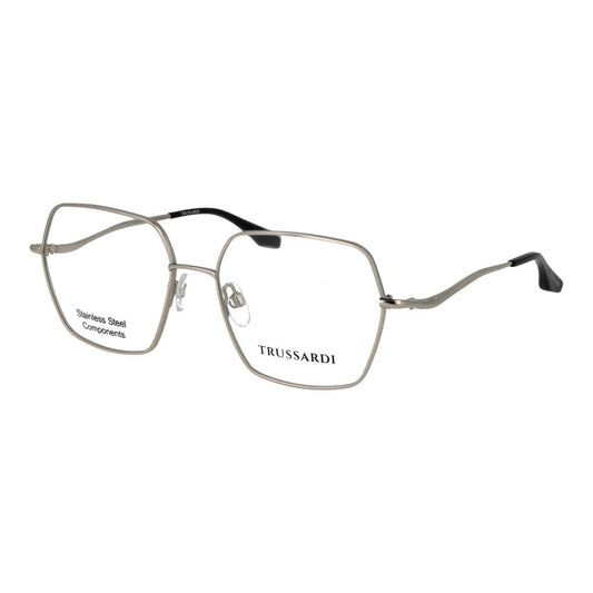 Trussardi Silver Stainless Steel Glasses Frames