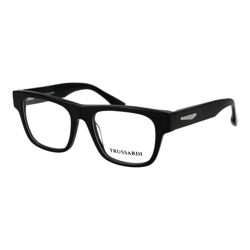 Trussardi Black Acetate Glasses Frames