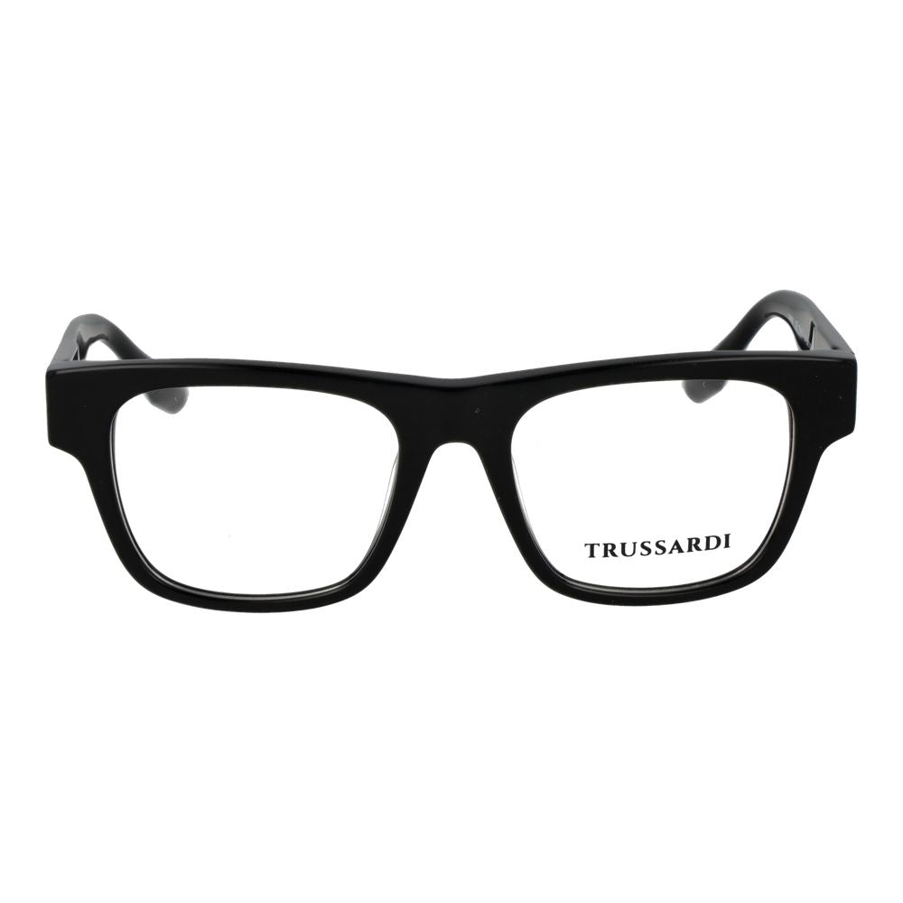 Trussardi Black Acetate Glasses Frames
