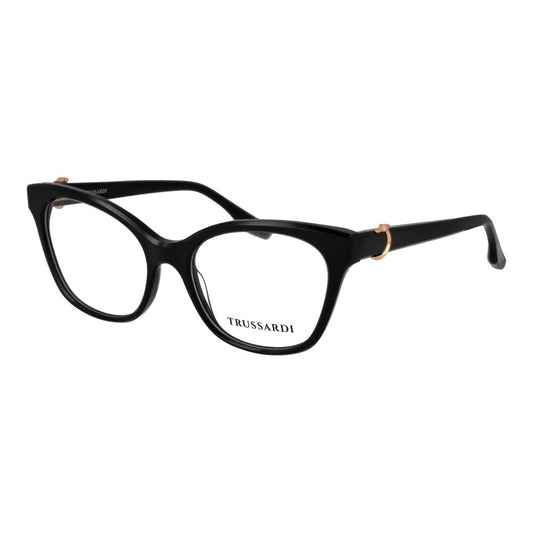 Trussardi Black Acetate Glasses Frames