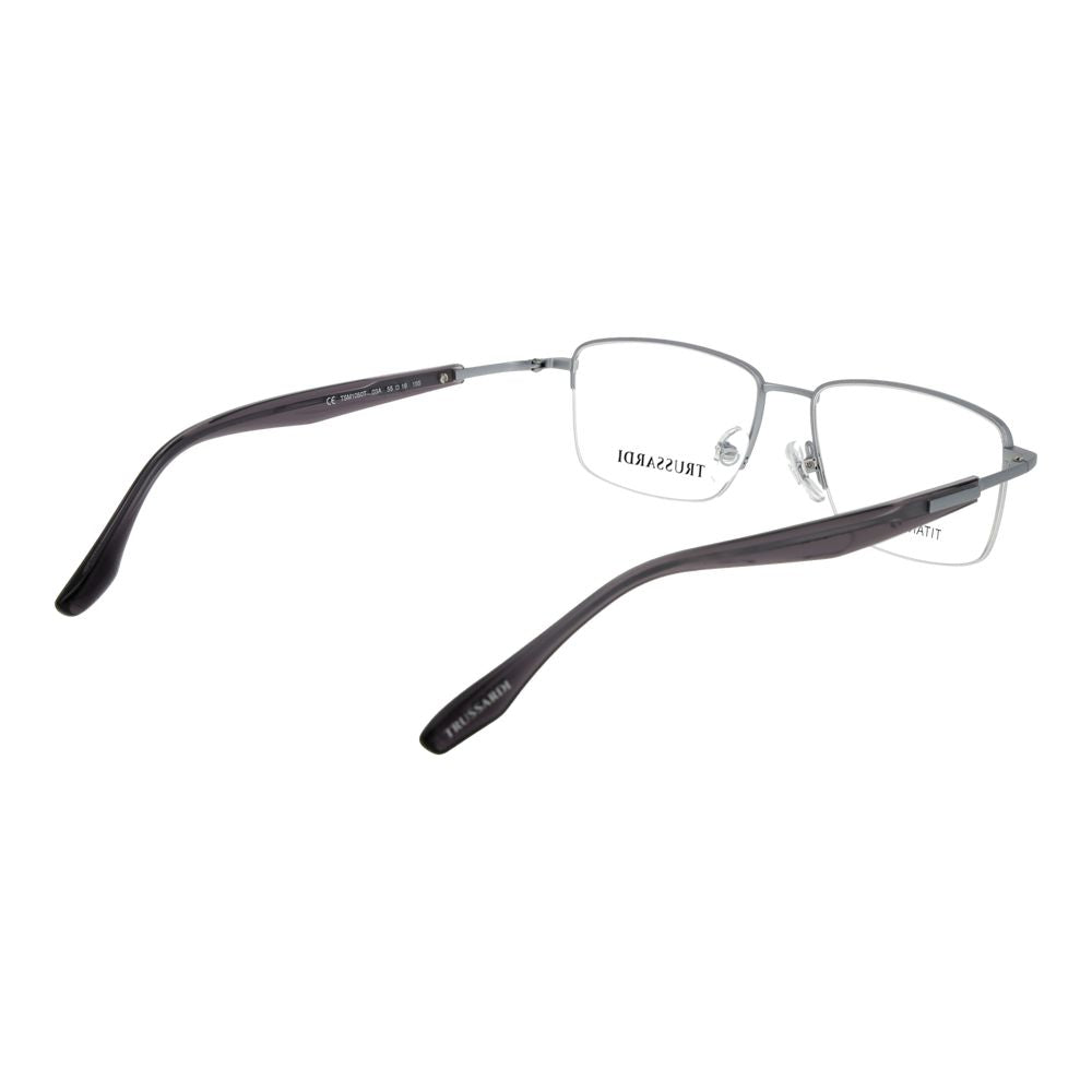 Trussardi Silver Titanium Glasses Frames