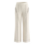 Trussardi Jeans White Cotton Women's Pants