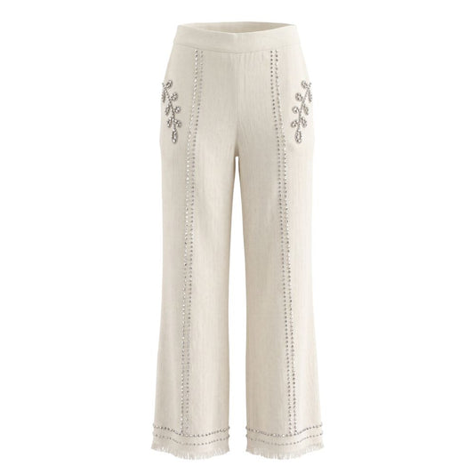 Trussardi Jeans White Cotton Women's Pants