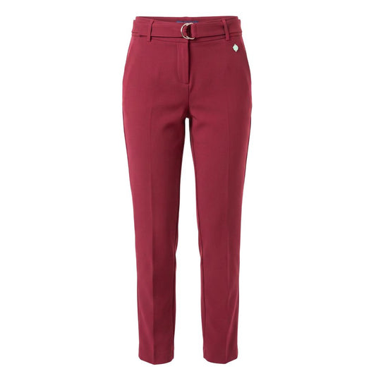 Trussardi Jeans Red Polyester Women Pants