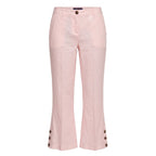 Trussardi Jeans Pink Flax Women Pants