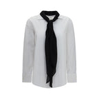 Sacai White Polyester Dress Shirt