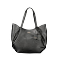 Guess Jeans Nero Poliuretano Women Handbag Guess Jeans