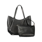 Guess Jeans Nero Poliuretano Women Handbag Guess Jeans