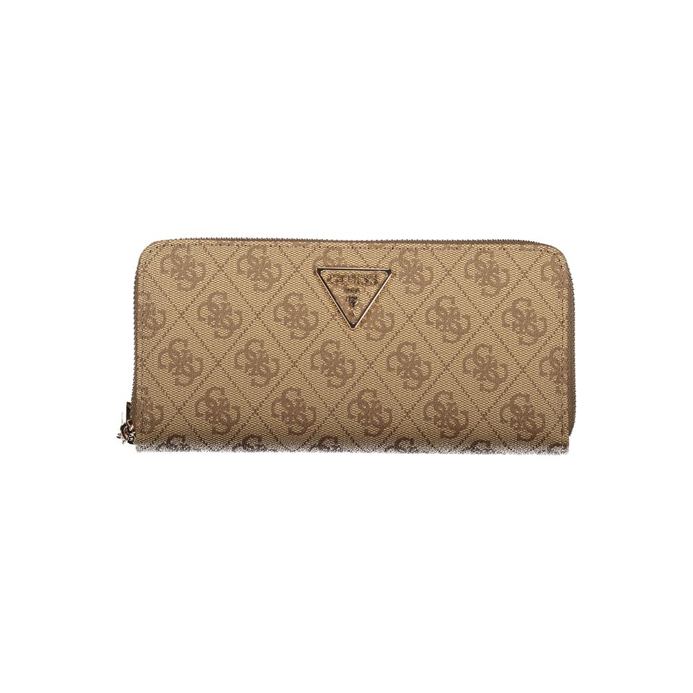 Guess Jeans Beige Polyurethane Women Wallet Guess Jeans