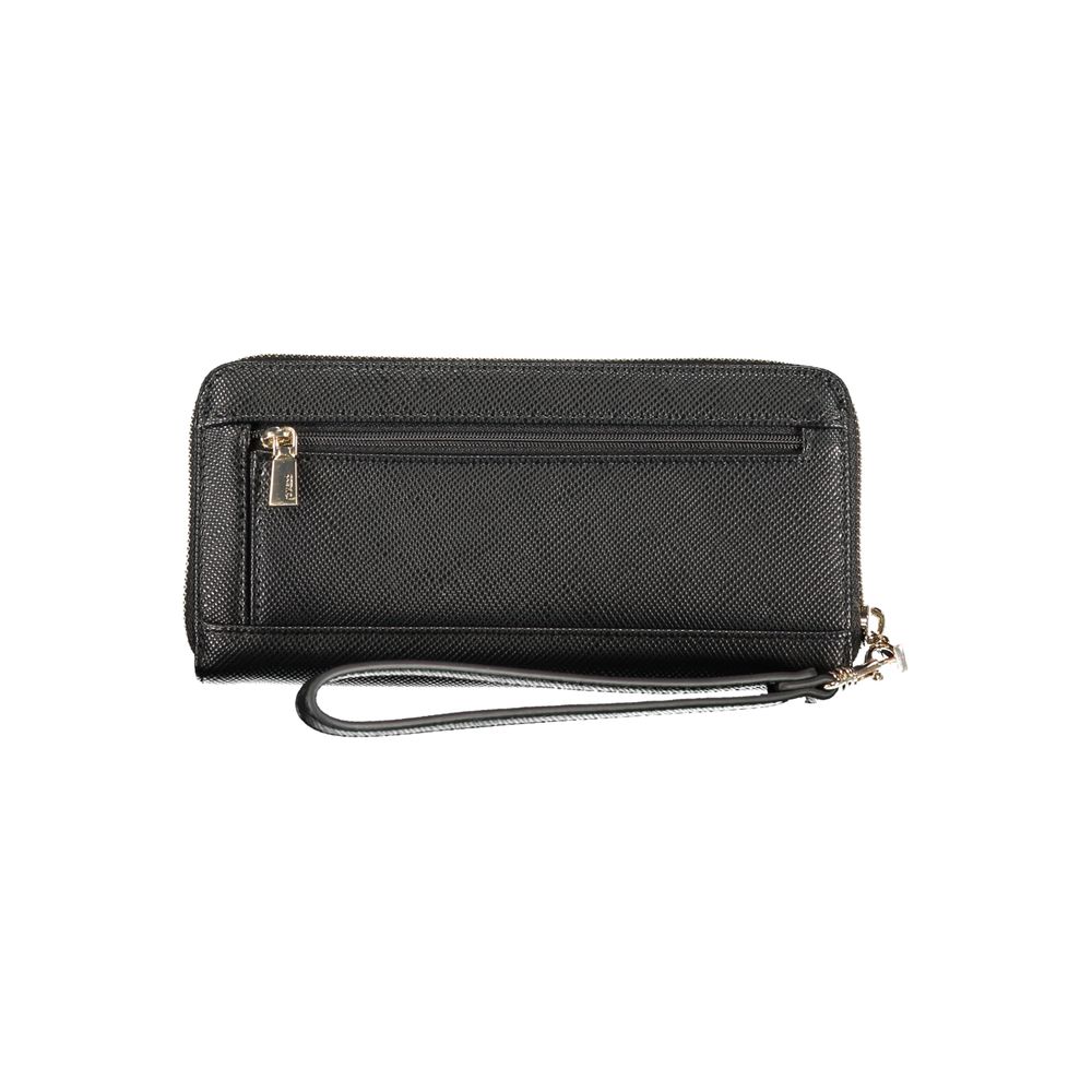 Guess Jeans Black Polyurethane Women's Wallet Guess Jeans