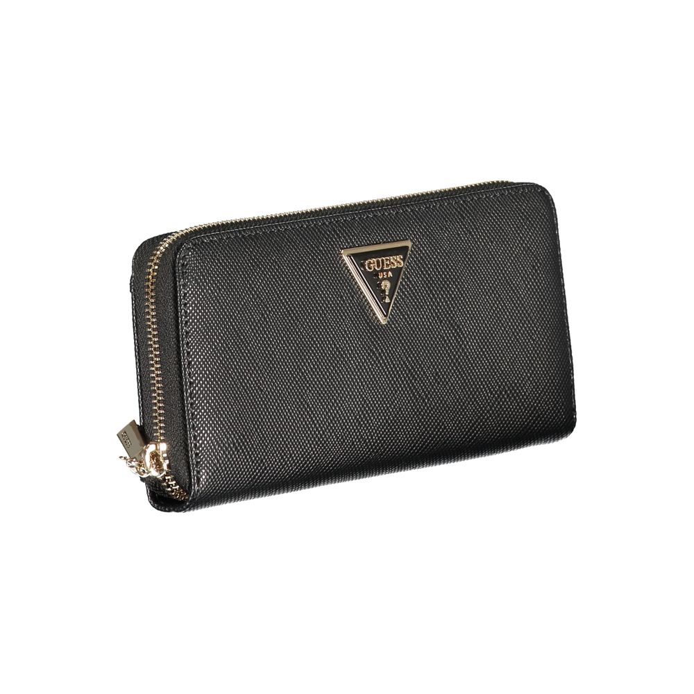 Guess Jeans Black Polyurethane Women's Wallet Guess Jeans