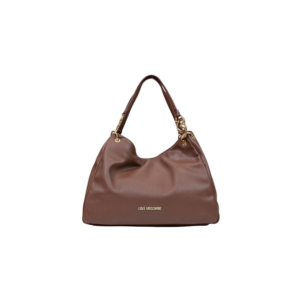 Love Moschino Brown Polyethylene Handbag Love Moschino