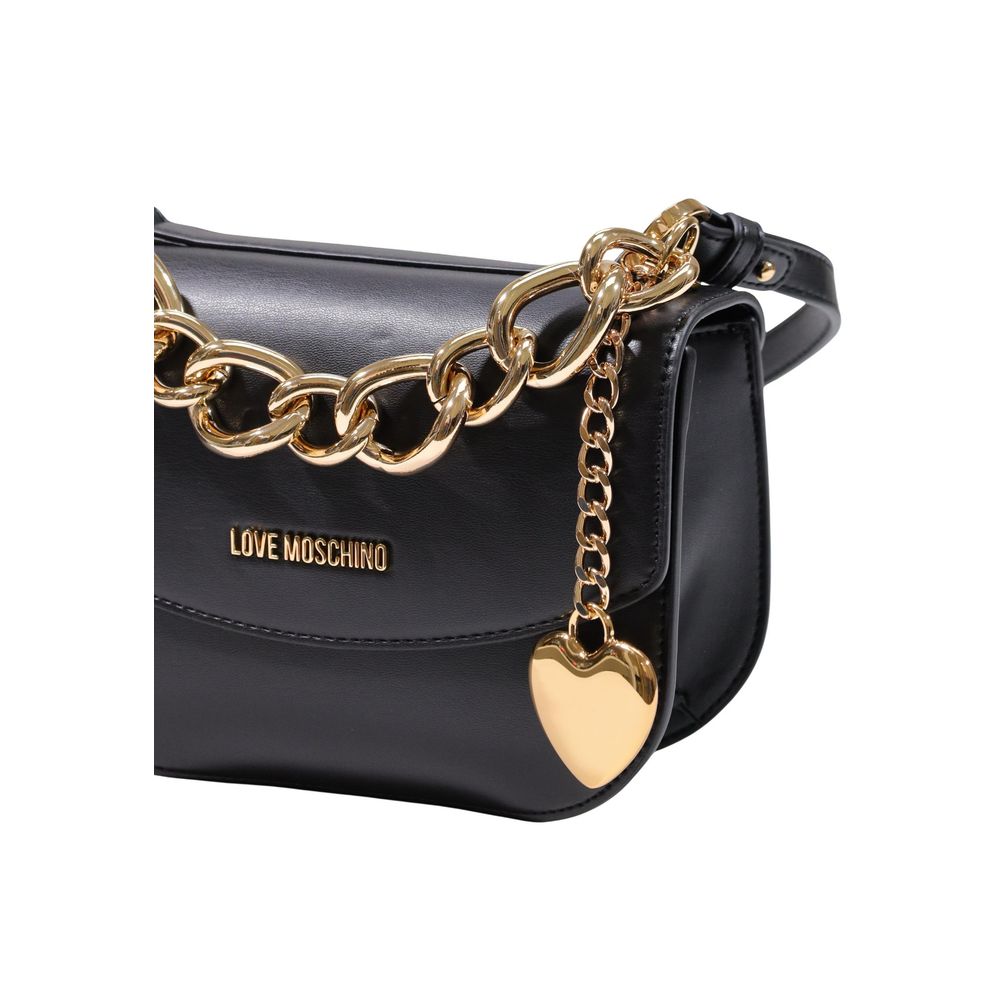 Love Moschino Black Polyester Handbag Love Moschino