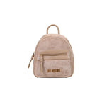 Love Moschino Beige Polyester Backpack Love Moschino